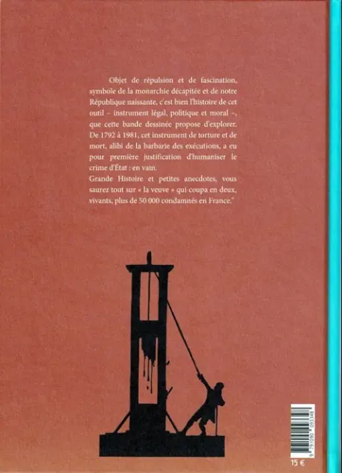 Verso de l'album La Guillotine