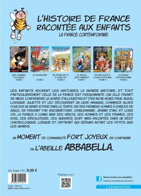 Verso de l'album L'Histoire de France racontée aux enfants Tome 6 La France contemporaine