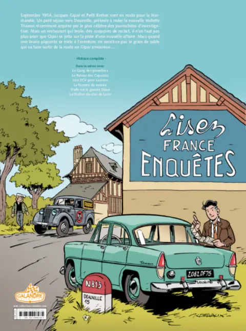 Verso de l'album Une aventure de Jacques Gipar Tome 7 Gaby le magnifique