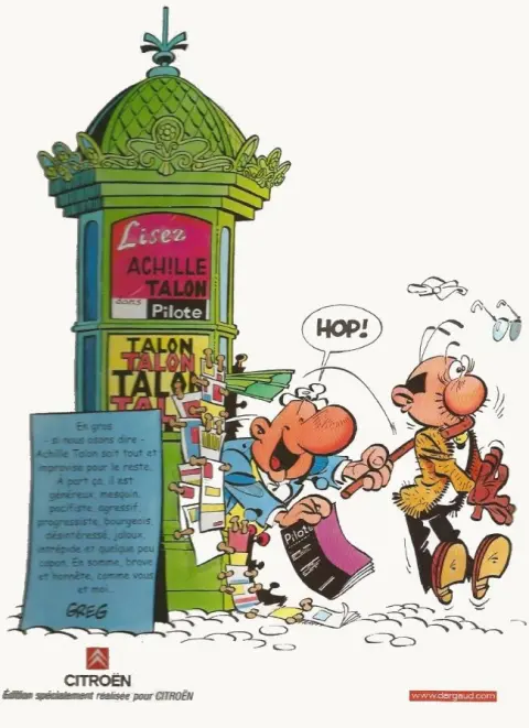 Verso de l'album Achille Talon En vadrouille !