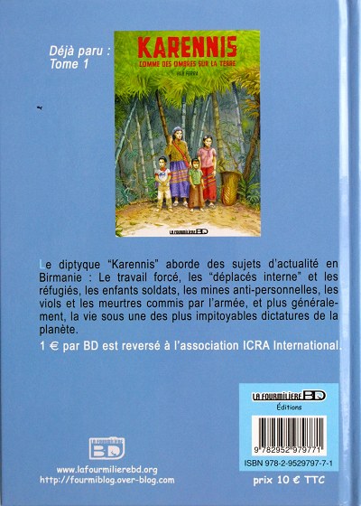 Verso de l'album Karennis Tome 2 La Rivière de l'espoir