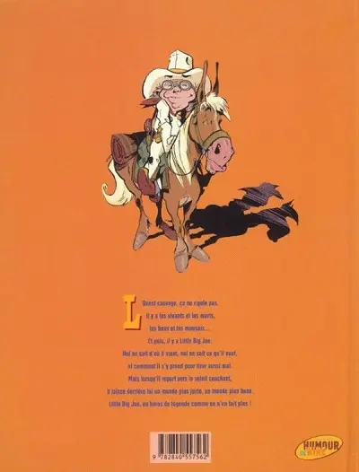 Verso de l'album Little Big Joe Tome 2 Mourir les bottes aux pieds
