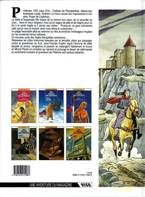 Verso de l'album Les Aigles décapitées Tome 6 Alix
