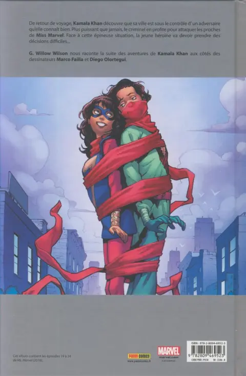 Verso de l'album Ms. Marvel Tome 7 La Mecque