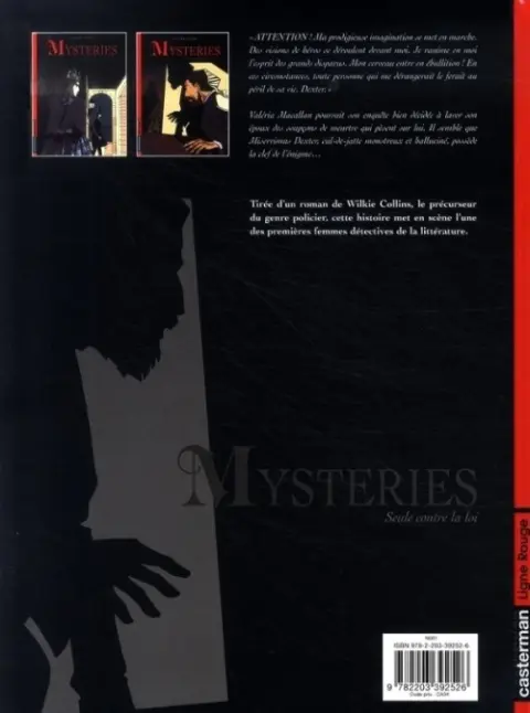 Verso de l'album Mysteries - Seule contre la loi Tome 2 Seconde partie