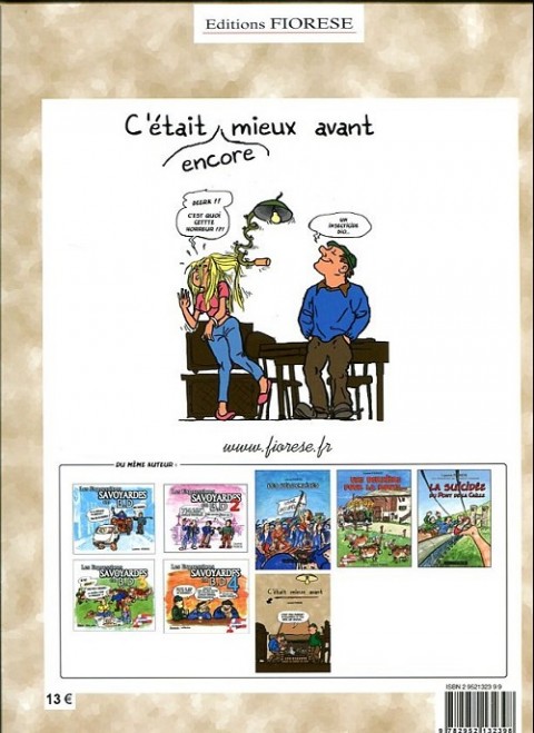 Verso de l'album Les Péripéties de Roger et Fernand Tome 3 C'était (encore) mieux avant