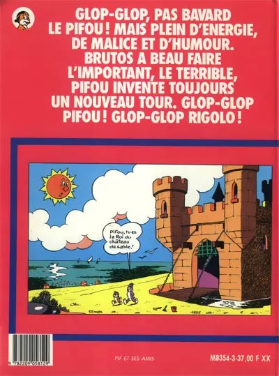Verso de l'album Pifou Tome 1 Glop! Glop! Gloper