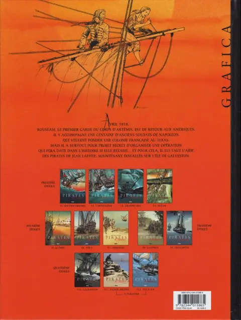 Verso de l'album Les Pirates de Barataria Tome 10 Galveston