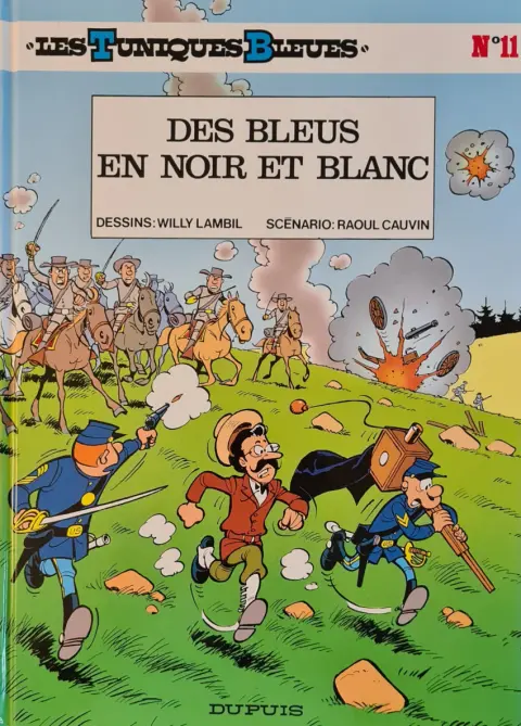 Couverture de l'album Les Tuniques Bleues Tome 11 Des bleus en noir et blanc