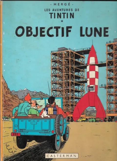 Couverture de l'album Tintin Tome 16 Objectif Lune