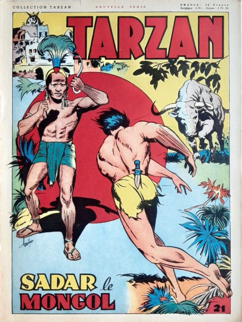 Couverture de l'album Tarzan (collection Tarzan) 21 Sadar le mongol