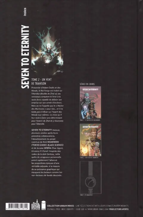 Verso de l'album Seven to Eternity Tome 2 Un vent de trahison