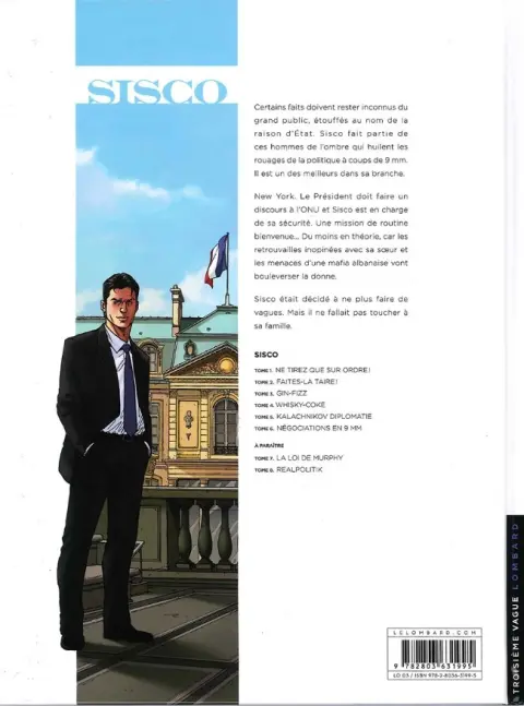Verso de l'album Sisco Tome 6 Négociations en 9 mm