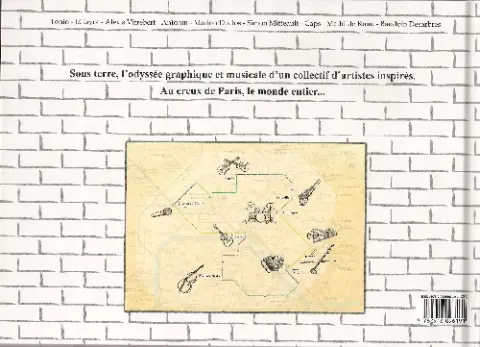 Verso de l'album Sous Sol Voyage à la découverte des musiciens du métro
