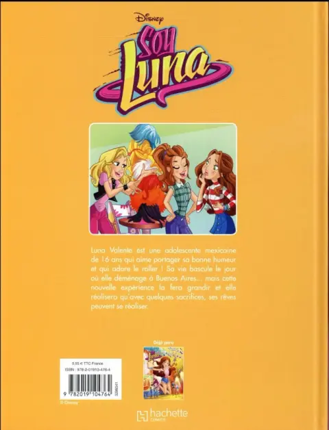 Verso de l'album Soy Luna Tome 2 Toujours positives !