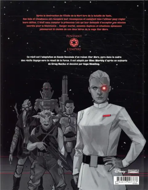 Verso de l'album Star Wars - La cavale du contrebandier