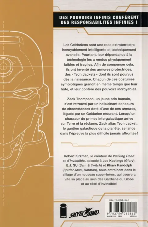 Verso de l'album Tech jacket Tome 2 Décollage