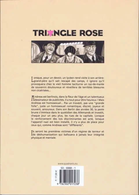 Verso de l'album Triangle rose