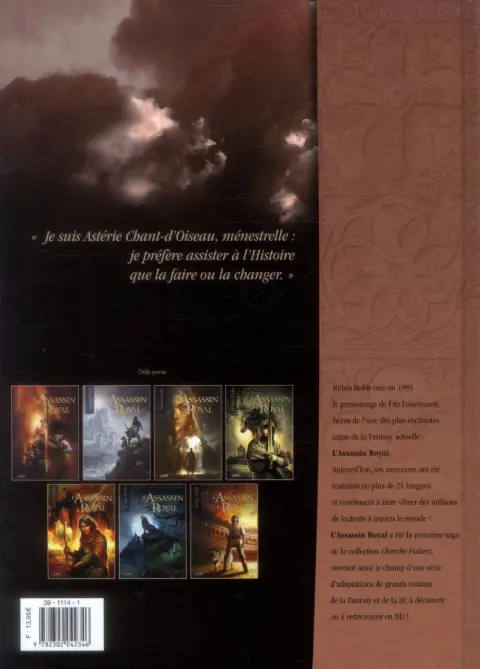 Verso de l'album L'Assassin Royal Tome 8 Astérie Chant-d'Oiseau
