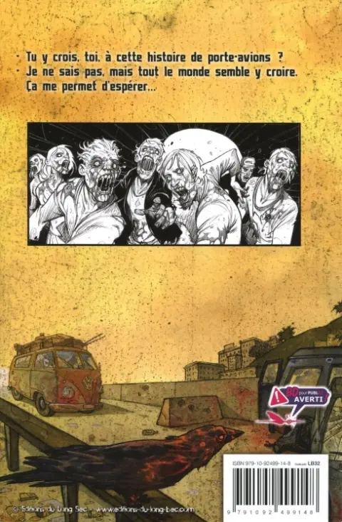 Verso de l'album Zombie walk Tome 2 L'espoir