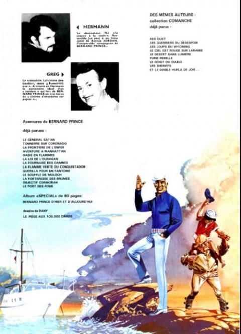 Verso de l'album Bernard Prince Tome 7 La fournaise des damnés