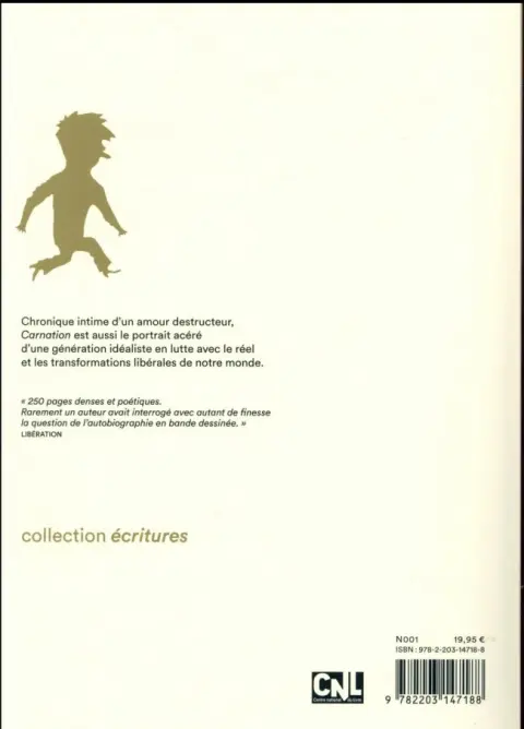 Verso de l'album Carnation