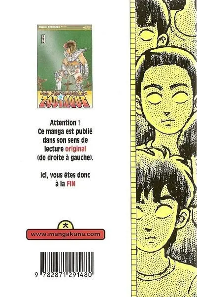 Verso de l'album Saint Seiya - Les Chevaliers du Zodiaque 5 Le Chevalier d'argent à la beauté meurtrière !