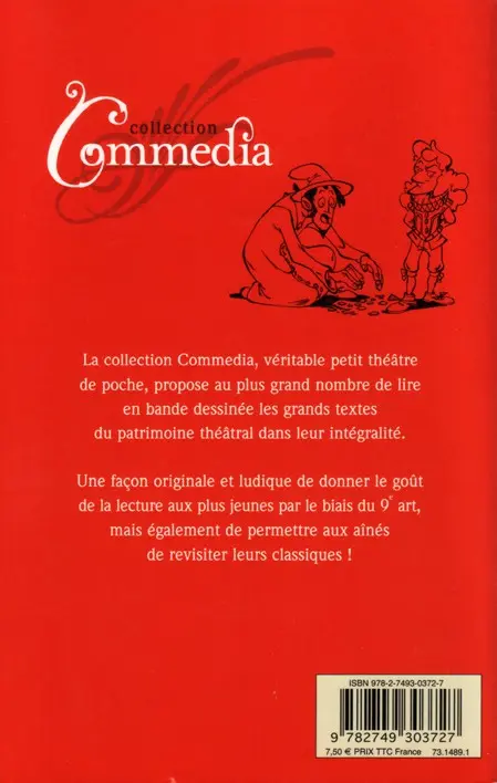 Verso de l'album Commedia Tome 3 Le médecin malgré lui