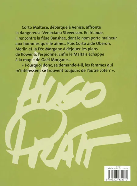 Verso de l'album Corto Maltese Tome 6 Les celtiques