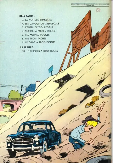 Verso de l'album Gil Jourdan Tome 8 Les 3 taches
