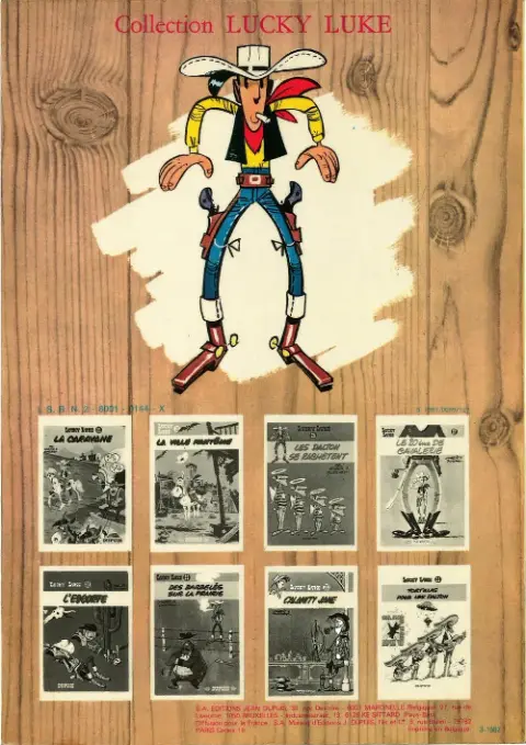 Verso de l'album Lucky Luke Tome 5 Lucky Luke contre Pat Poker