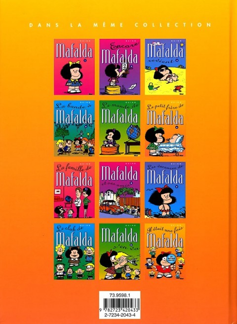 Verso de l'album Mafalda Tome 6 Le petit frère de Mafalda
