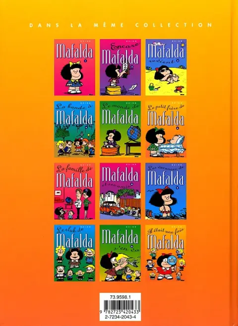 Verso de l'album Mafalda Tome 6 Le petit frère de Mafalda
