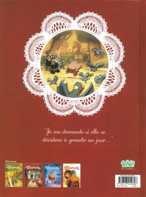 Verso de l'album Mamette Tome 1 Anges et pigeons