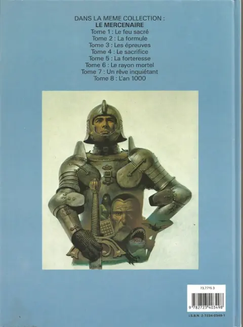 Verso de l'album Le Mercenaire Tome 2 La formule