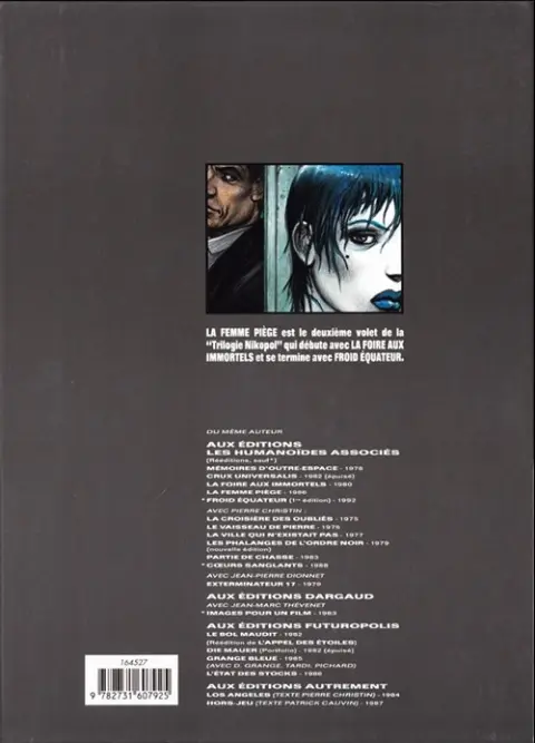 Verso de l'album Nikopol Tome 2 La Femme Piège