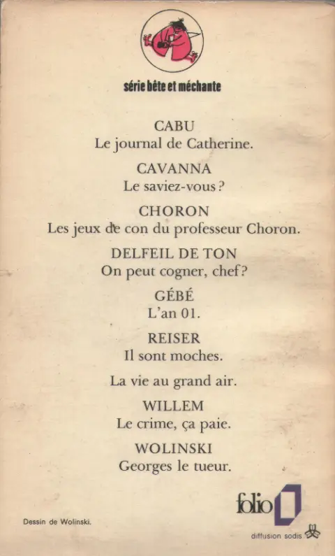 Verso de l'album On ne connait pas notre bonheur
