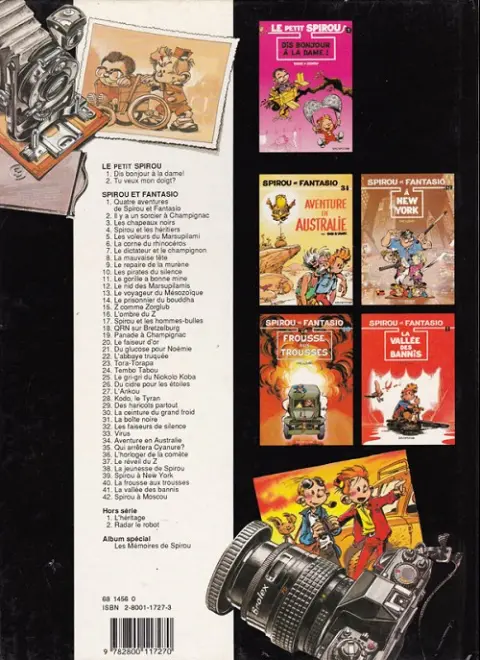 Verso de l'album Le Petit Spirou Tome 1 Dis bonjour à la dame !