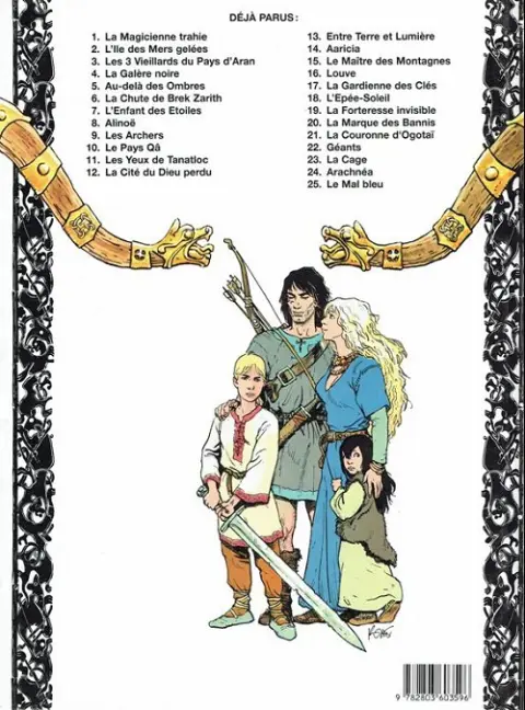 Verso de l'album Thorgal Tome 2 L'Île des Mers gelées
