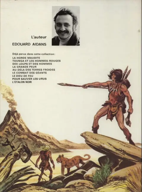 Verso de l'album Tounga Tome 7 Le dieu de feu