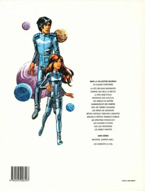Verso de l'album Valérian Tome 4 Bienvenue sur Alflolol
