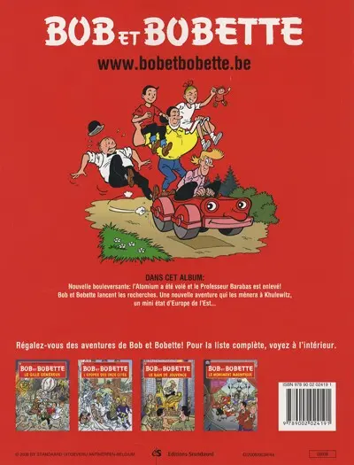 Verso de l'album Bob et Bobette Tome 301 Le dragon caracolant