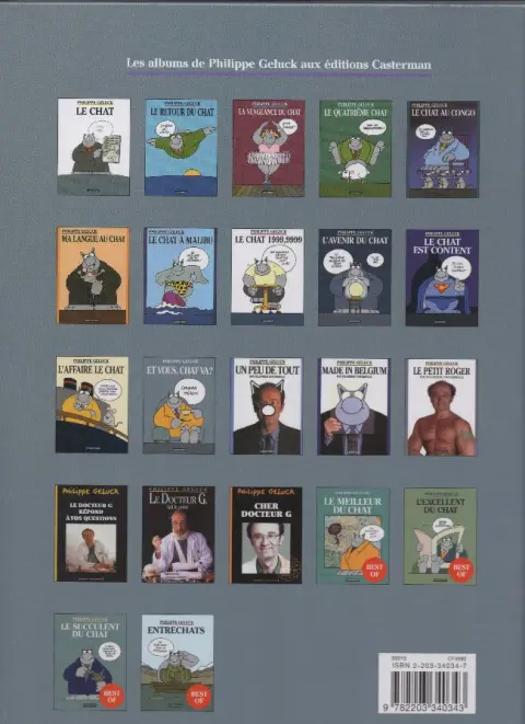 Verso de l'album Le Chat Tome 12 Et vous, Chat va?