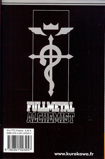 Verso de l'album FullMetal Alchemist Tome 18