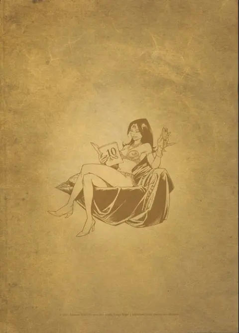 Verso de l'album Les Naufragés d'Ythaq Making of 10e anniversaire