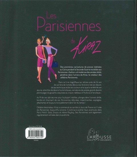 Verso de l'album Les parisiennes