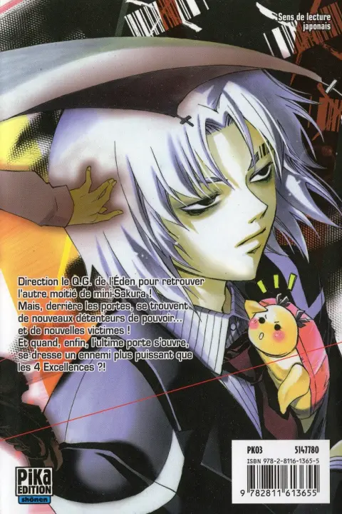 Verso de l'album Code : Breaker 19