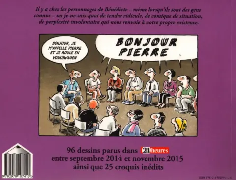 Verso de l'album Bénédicte 1