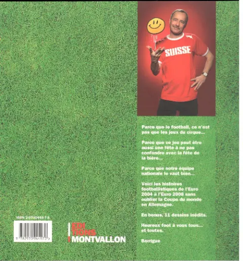 Verso de l'album Heureux Foot - De l'Euro 2004 à l'Euro 2008