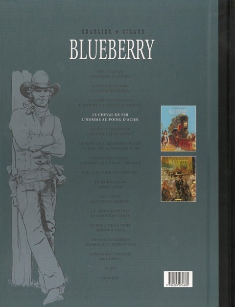 Verso de l'album Blueberry Intégrale Le Soir - Édition de 2015 Volume 4